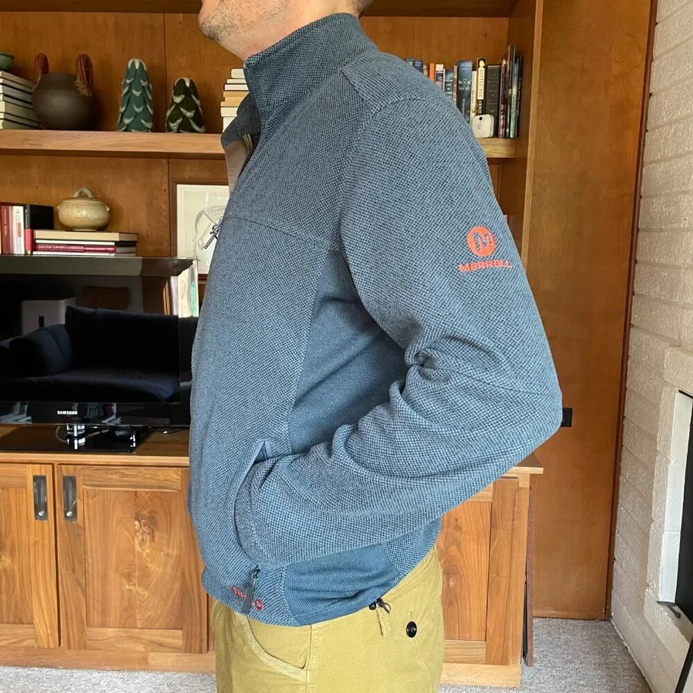 Merrell Full Zip Textured Jacket Medium - Picture 2 of 9